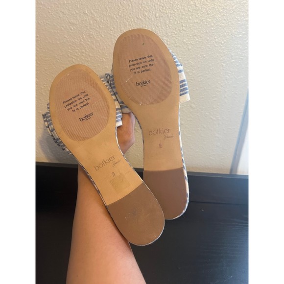 Botkier New York Beach Marylin Bow Striped Sandals Size 9 - Picture 8 of 8
